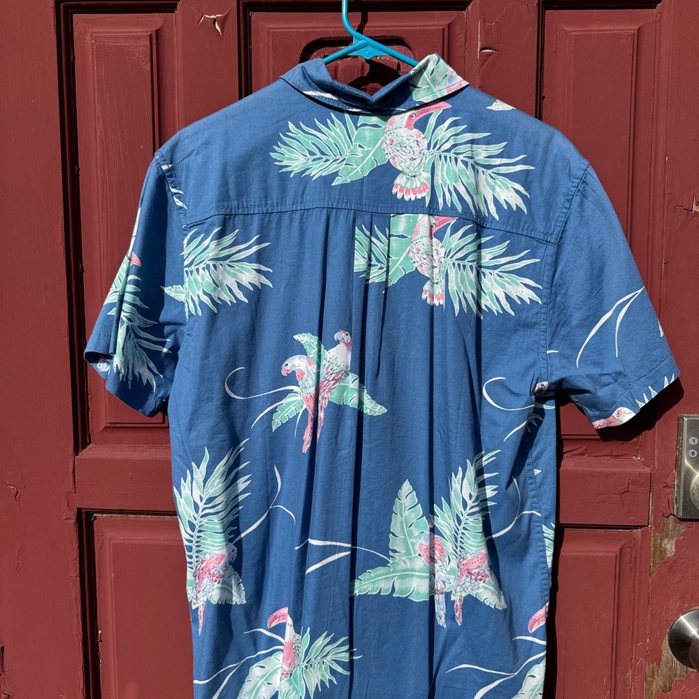 Katin Blue Tropical Print Men's Shirt - Picture 3 of 3